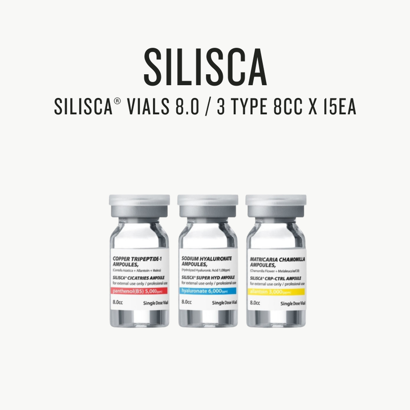 [ Silisca ] vials 8.0 / 3 type 8cc x 15ea