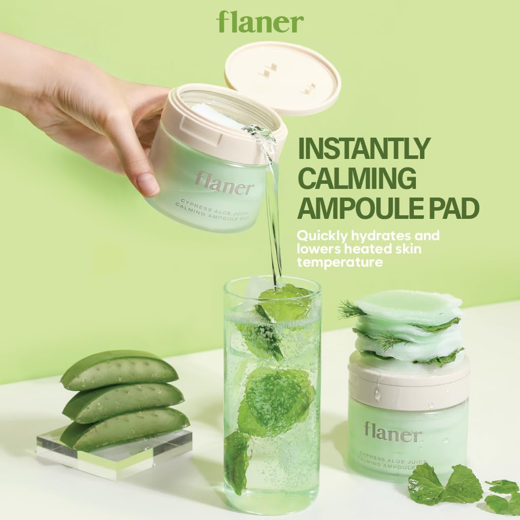 [ Flaner ] Cypress Aloe Calming Toner Pads 70 Sheets