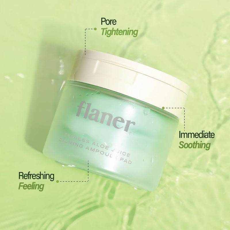 [ Flaner ] Cypress Aloe Calming Toner Pads 70 Sheets