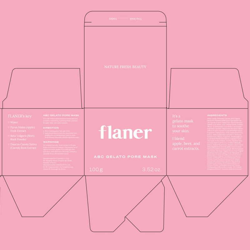 [ Flaner ] ABC Gelato Pore Mask 3.52 fl.oz