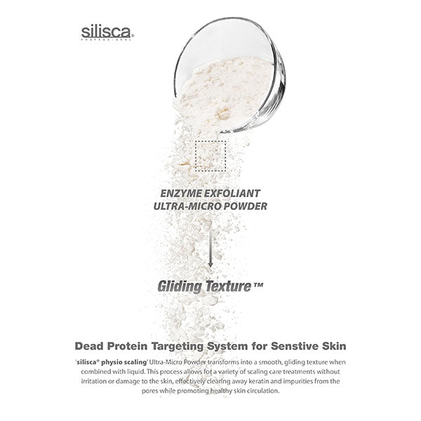Water-activated enzyme powder foaming texture, close-up